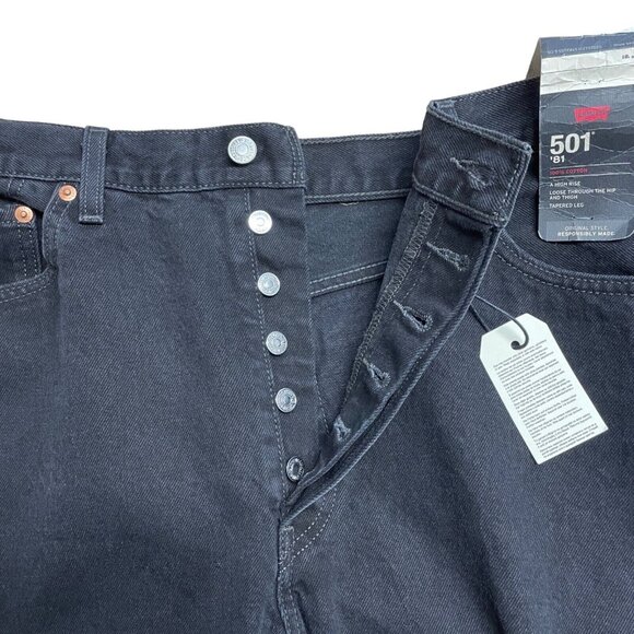 LEVI'S JEANS 501 HIGH RISE MOM JEANS 80'S STYLE SIZE 34 X 29 100% COTTON TAPERED - Picture 11 of 16